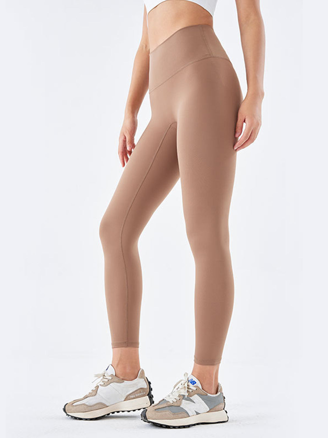 Wide Waistband Sports Leggings - XathletiX