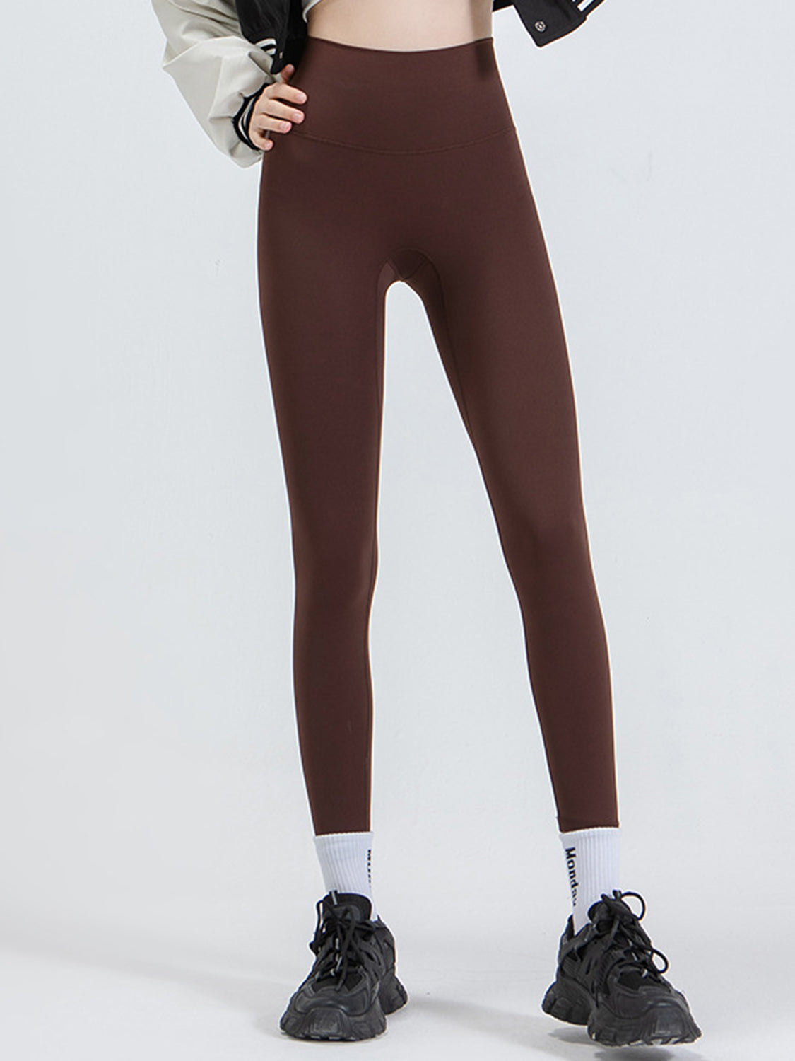 Wide Waistband Sports Leggings - XathletiX