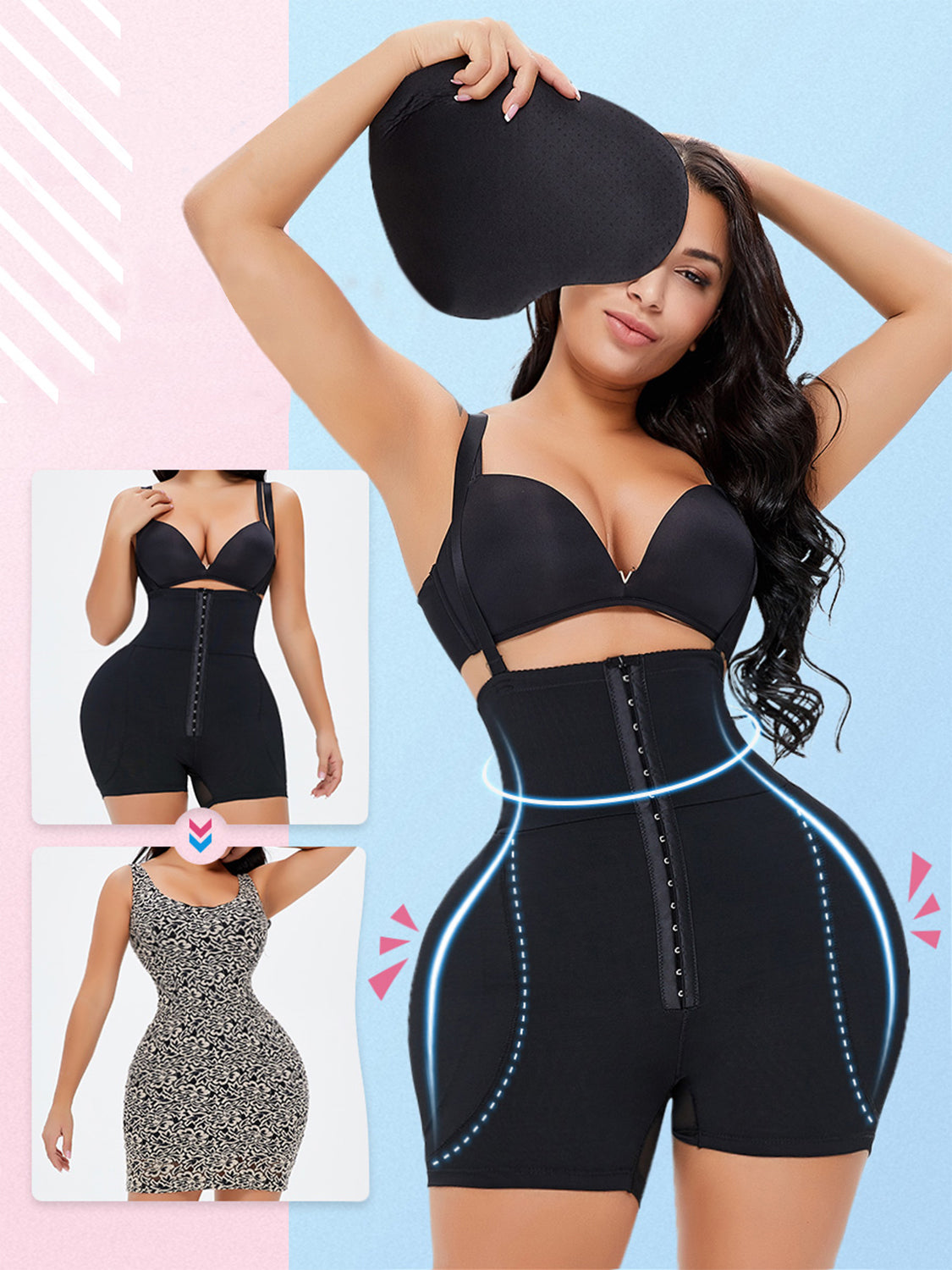 Full Size Hook-and-Eye Under-Bust Shaping Bodysuit - XathletiX