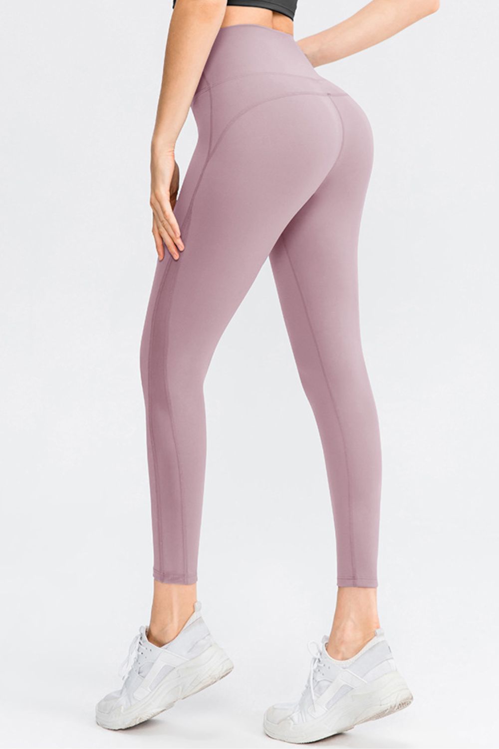 Wide Waistband Slim Fit Long Sports Pants - XathletiX
