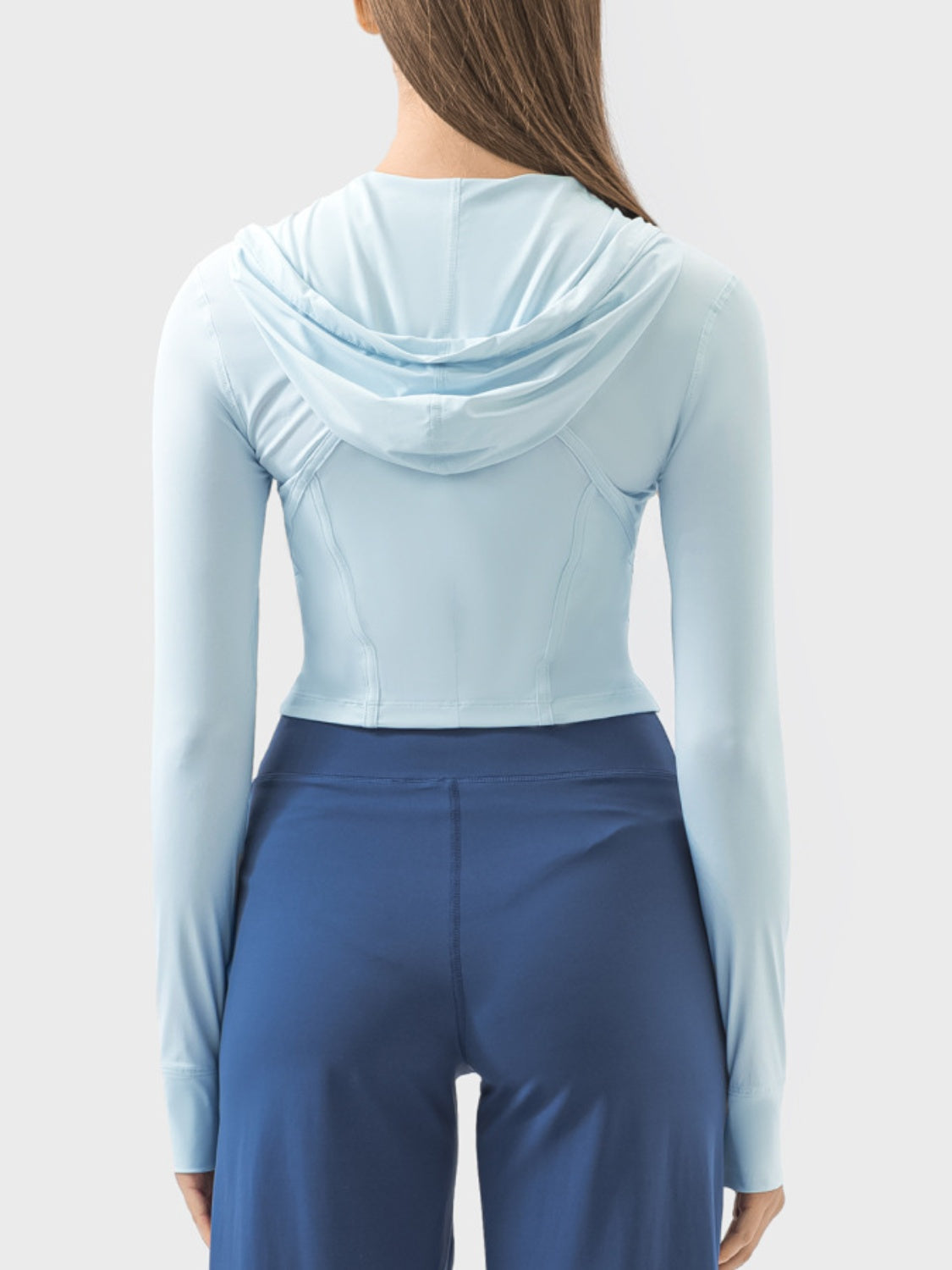 Zip Up Hooded Long Sleeve Active Outerwear - XathletiX