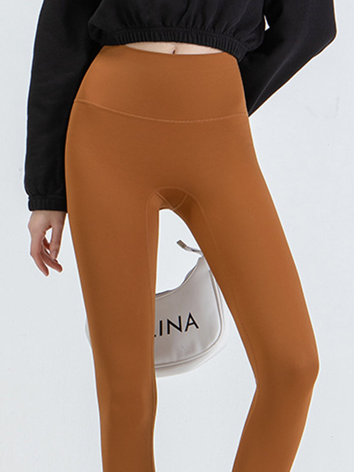Wide Waistband Sports Leggings - XathletiX