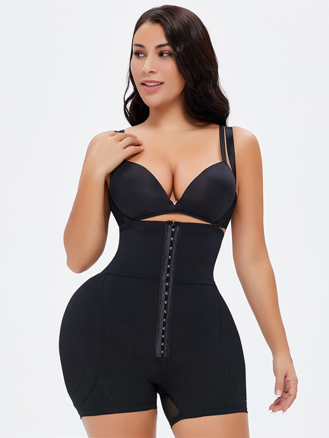 Full Size Hook-and-Eye Under-Bust Shaping Bodysuit - XathletiX