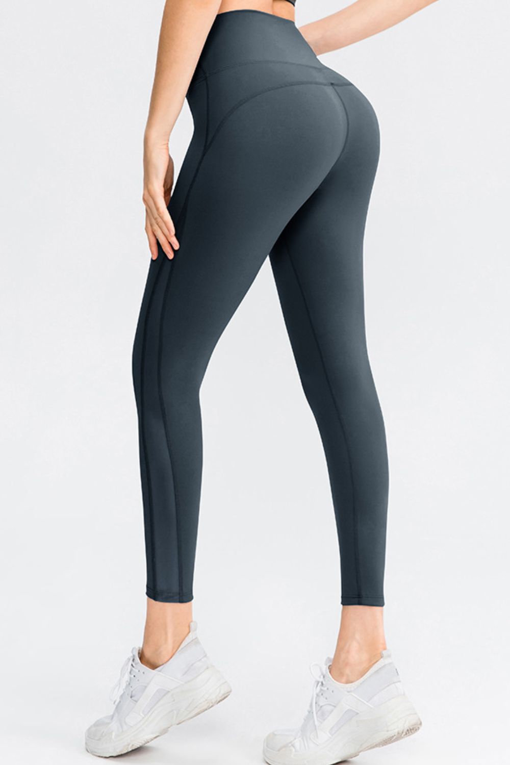 Wide Waistband Slim Fit Long Sports Pants - XathletiX
