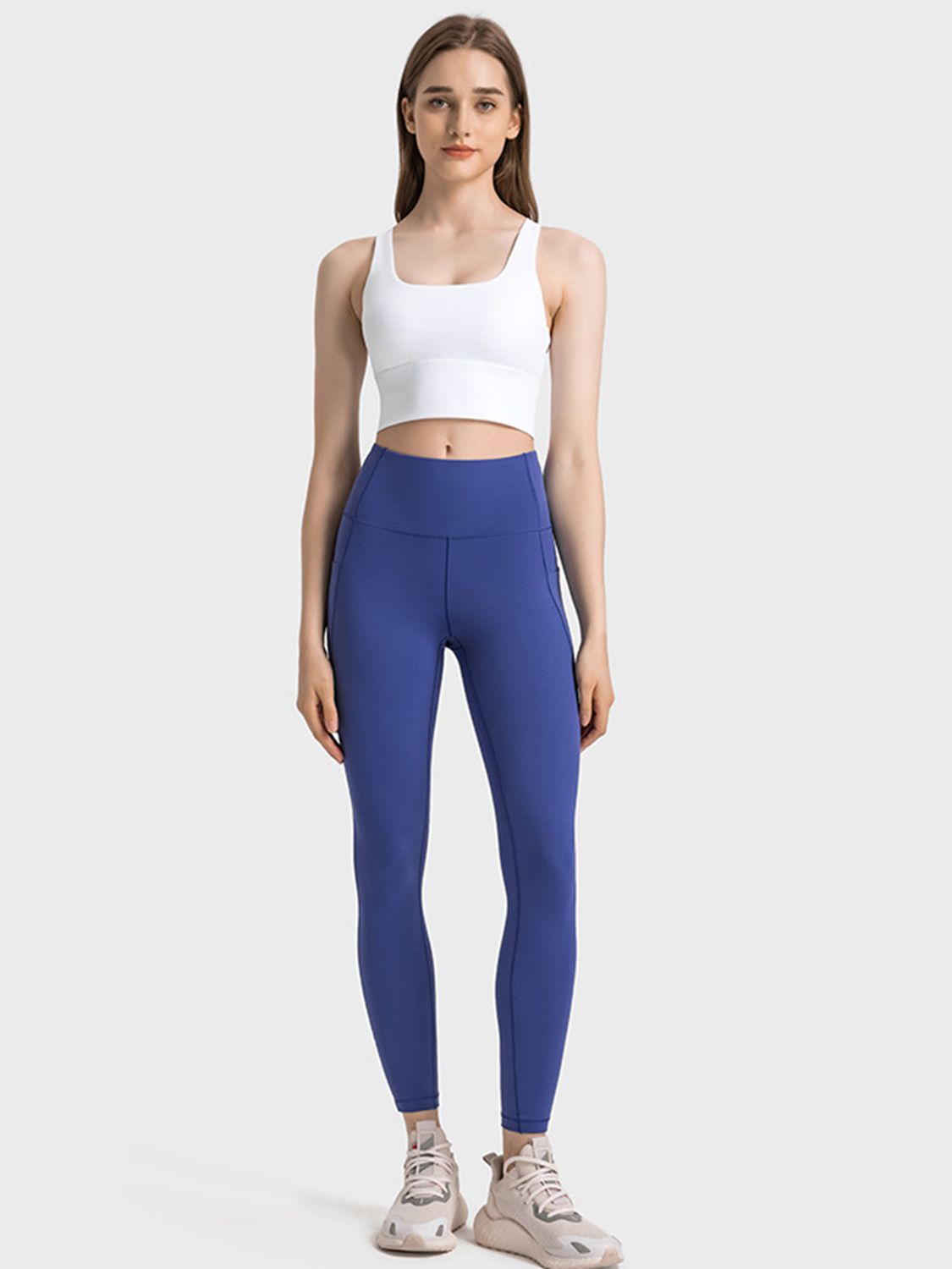 Scoop Neck Crisscross Straps Sports Bra - XathletiX