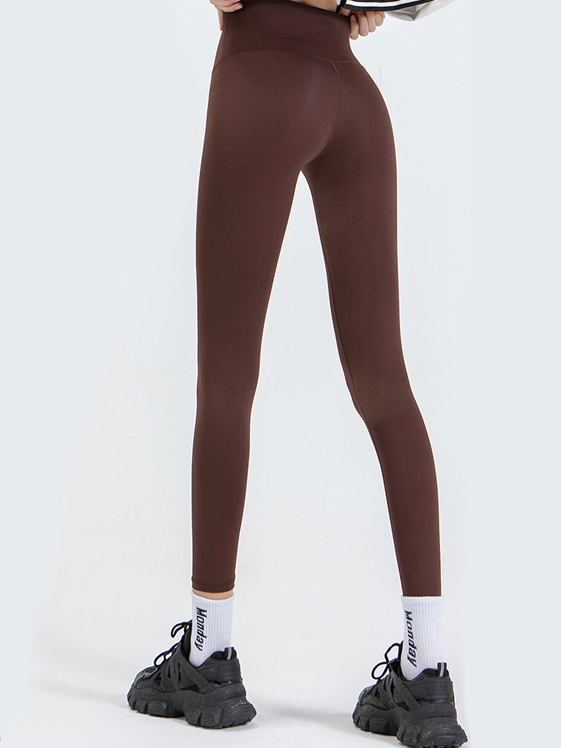 Wide Waistband Sports Leggings - XathletiX