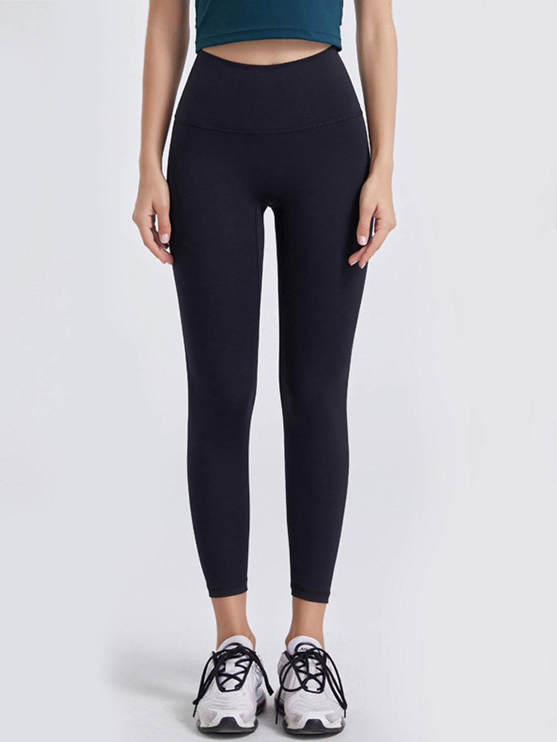 Wide Waistband Sports Leggings - XathletiX