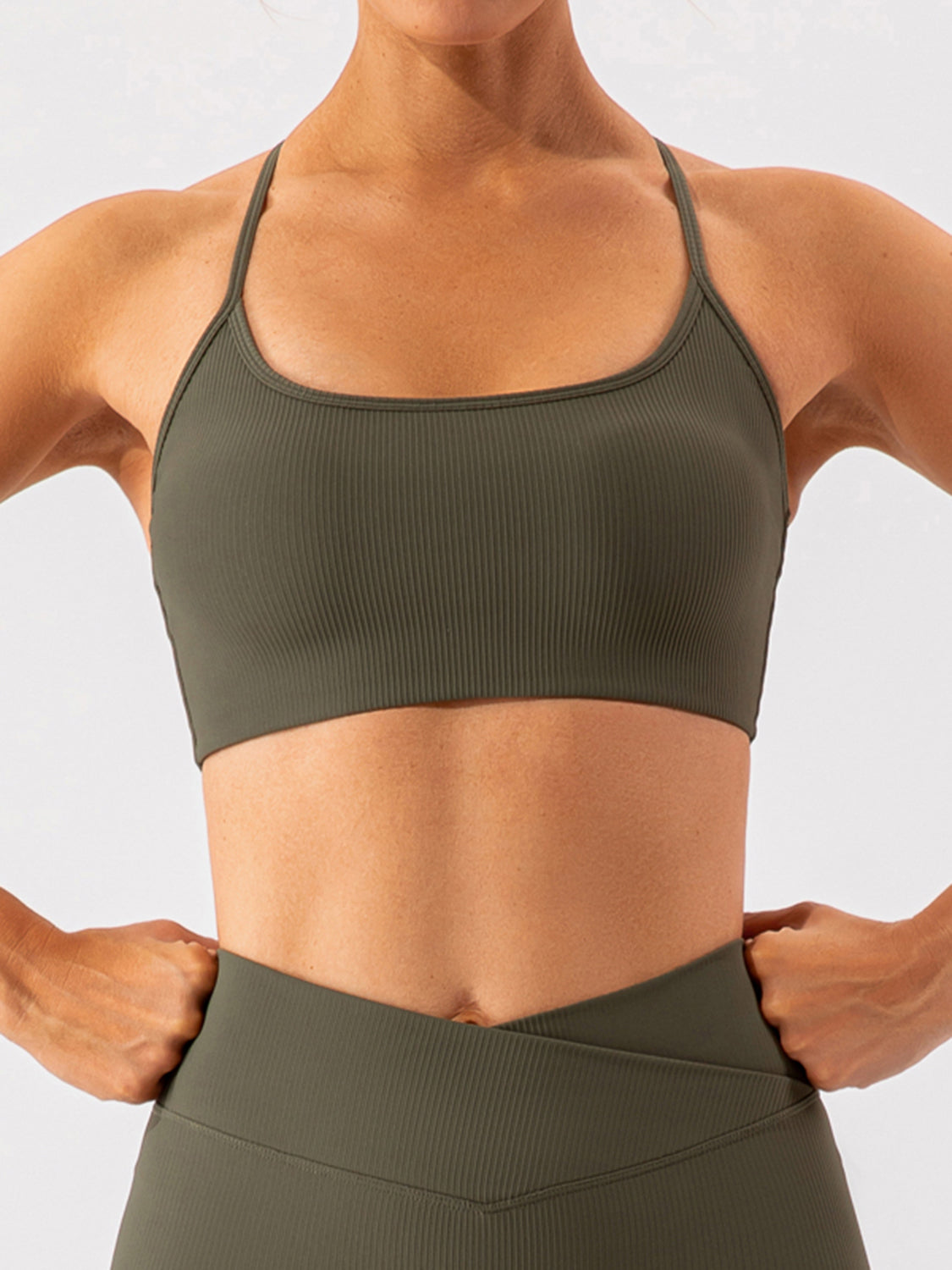 Spaghetti Strap Active Bra - XathletiX