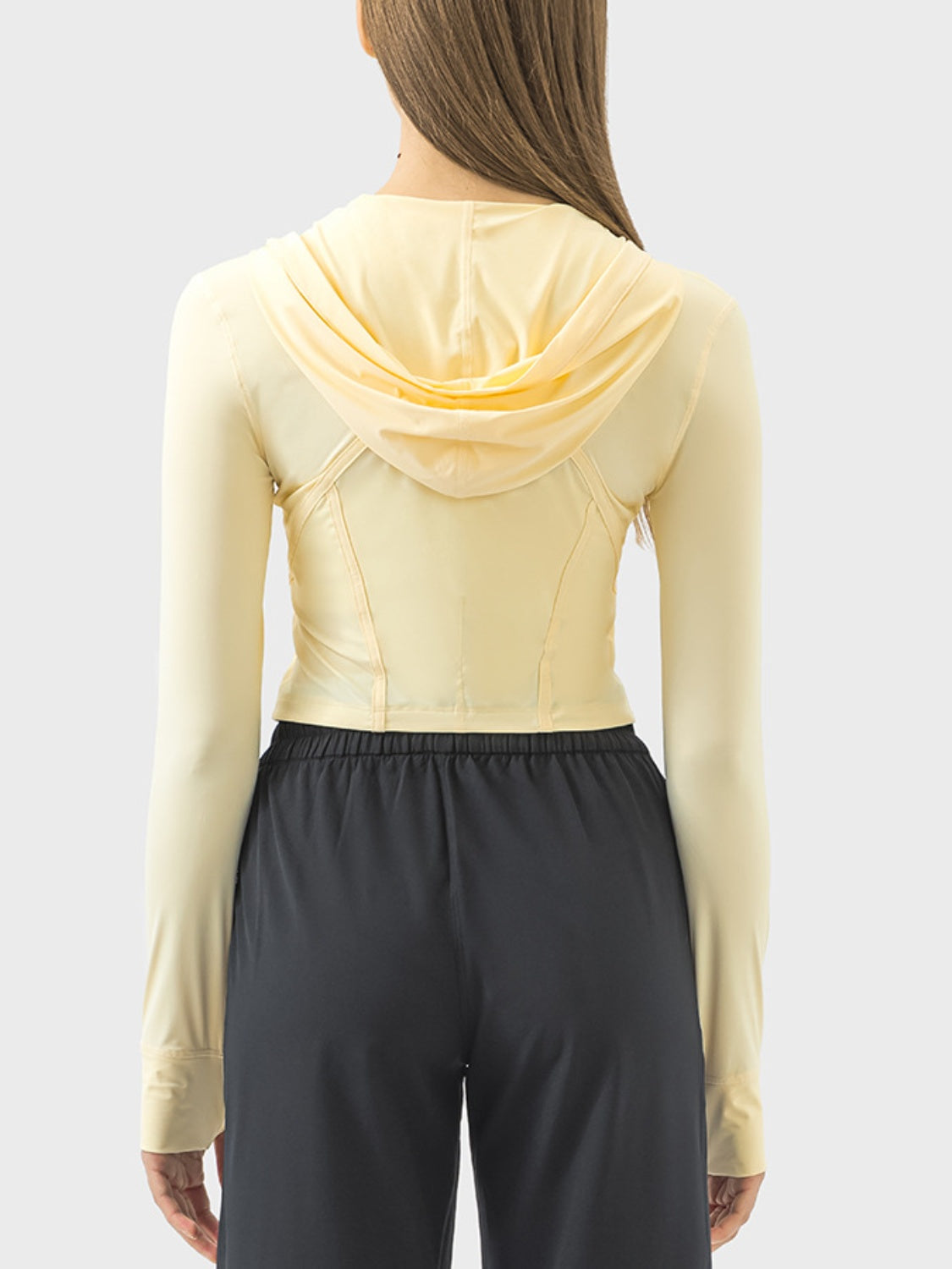 Zip Up Hooded Long Sleeve Active Outerwear - XathletiX