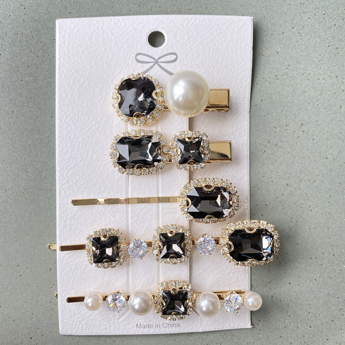 5 PCS/Set Geometric Pearl Hair Clips - XathletiX