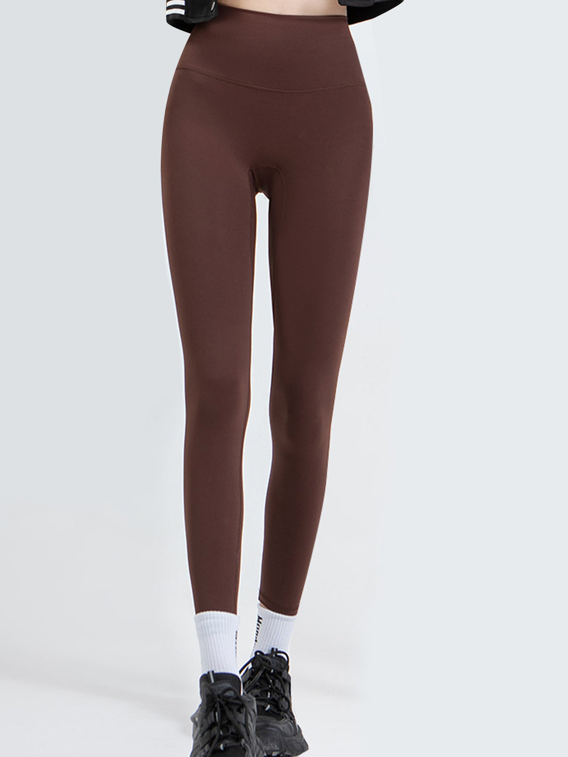 Wide Waistband Sports Leggings - XathletiX