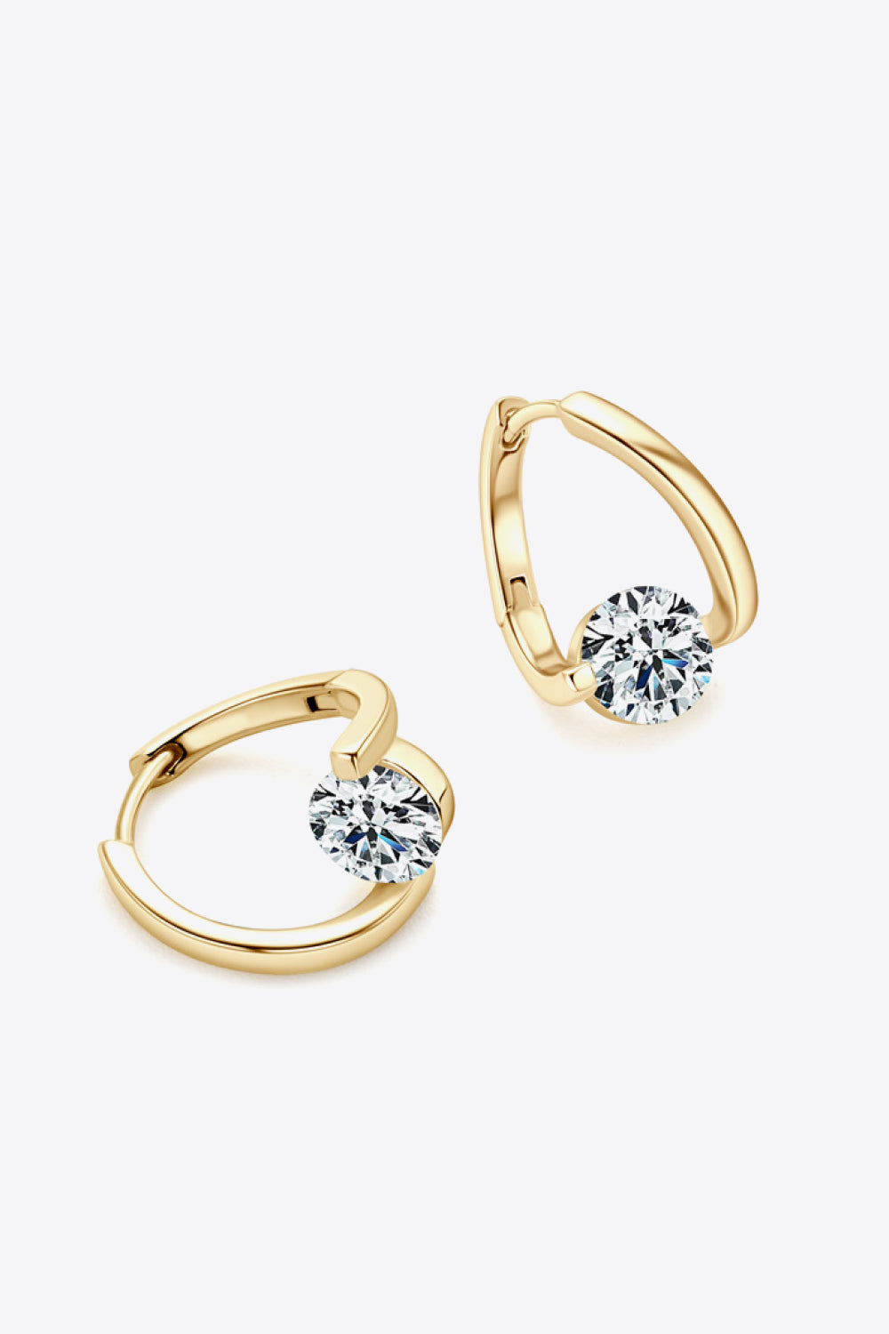 2 Carat Moissanite 925 Sterling Silver Heart Earrings - XathletiX
