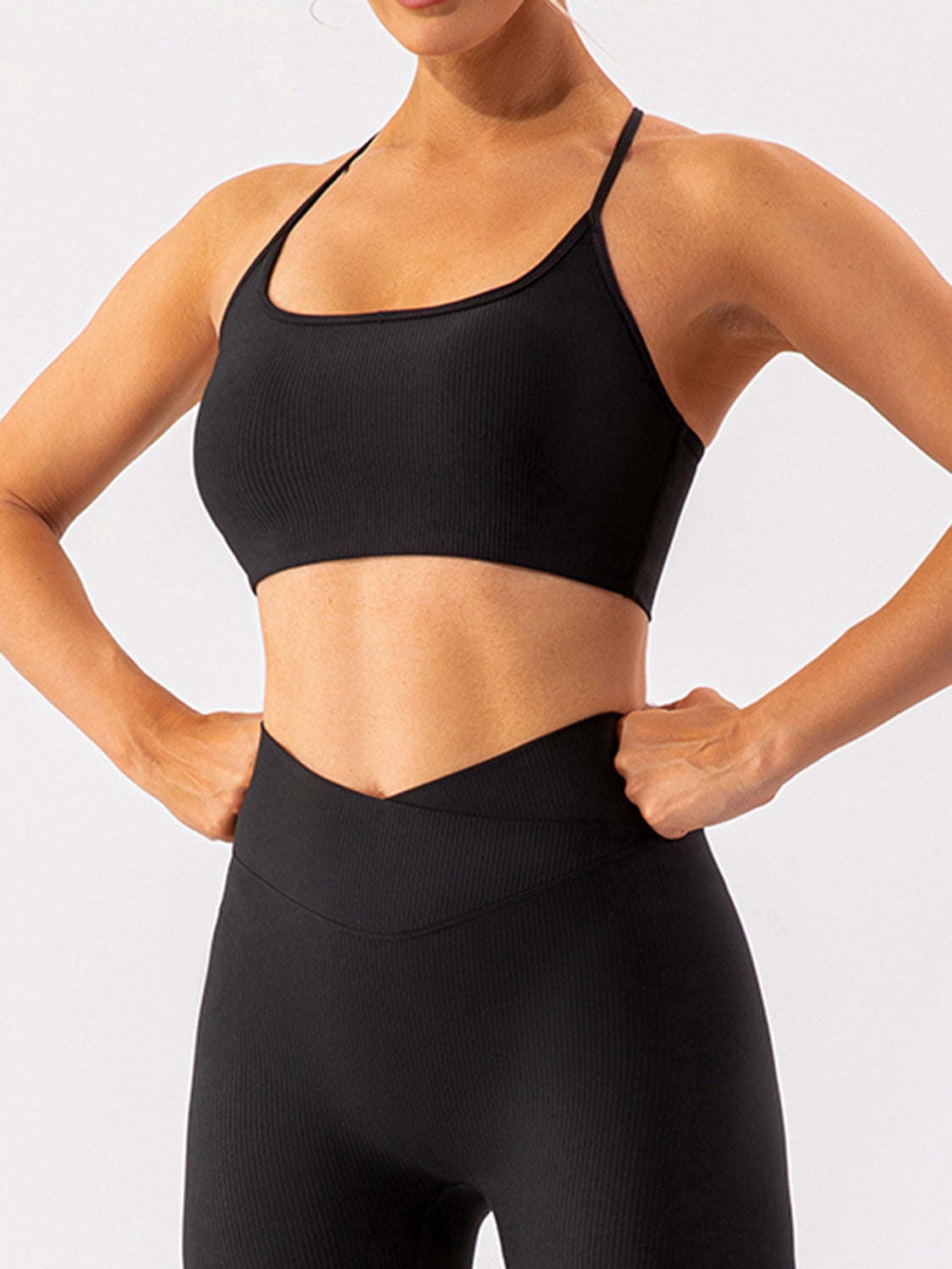 Spaghetti Strap Active Bra - XathletiX