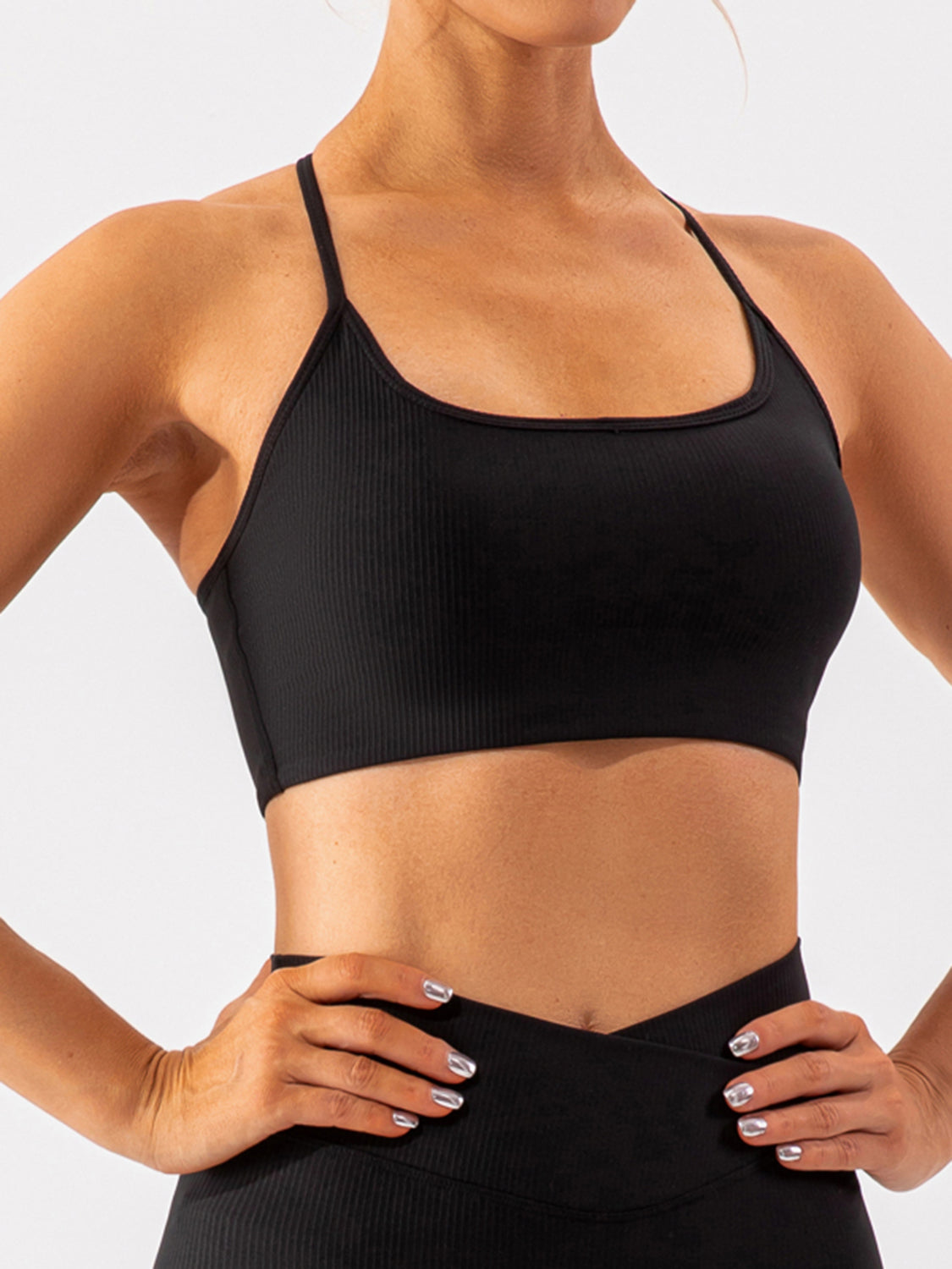Spaghetti Strap Active Bra - XathletiX
