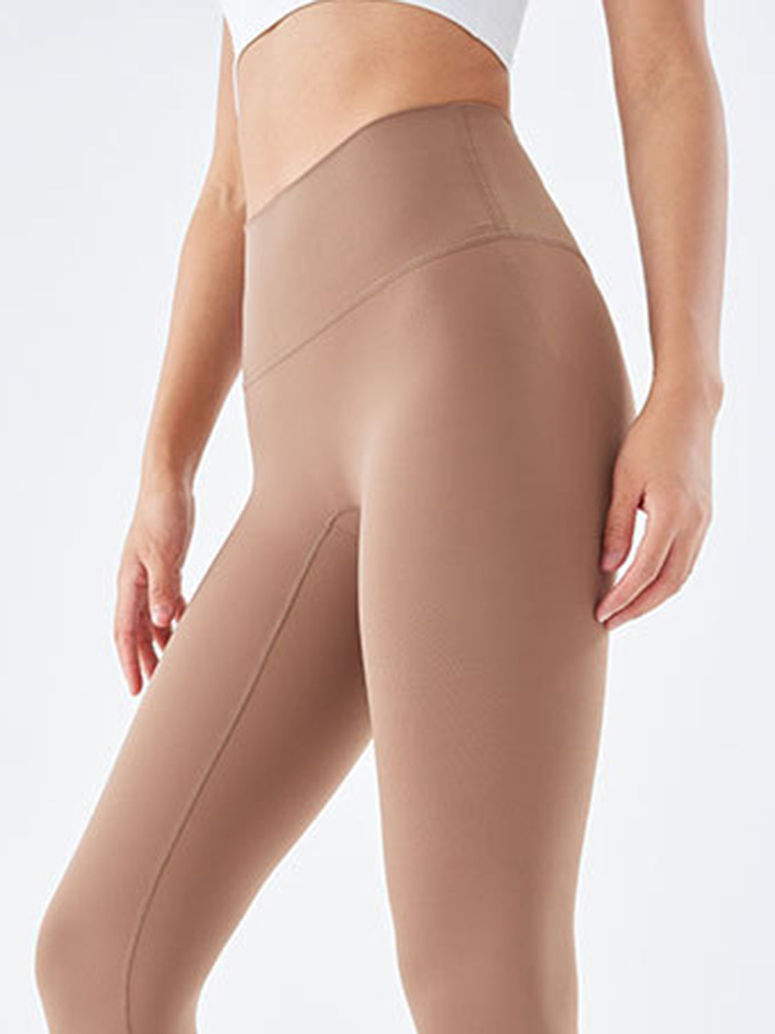 Wide Waistband Sports Leggings - XathletiX
