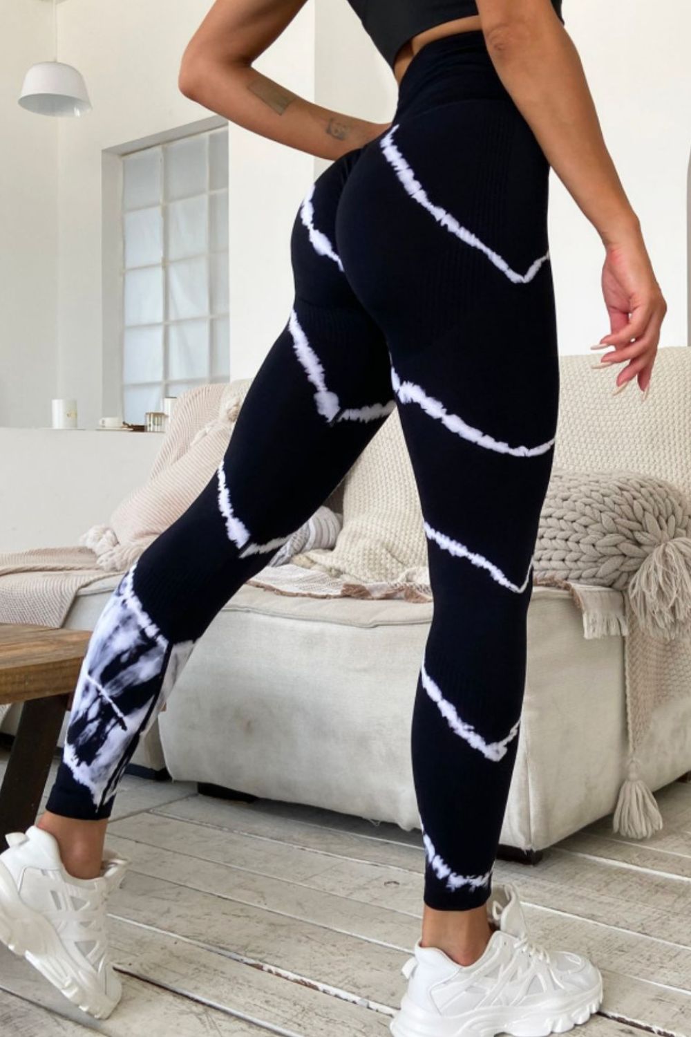 Slim Fit High Waist Long Active Pants - XathletiX