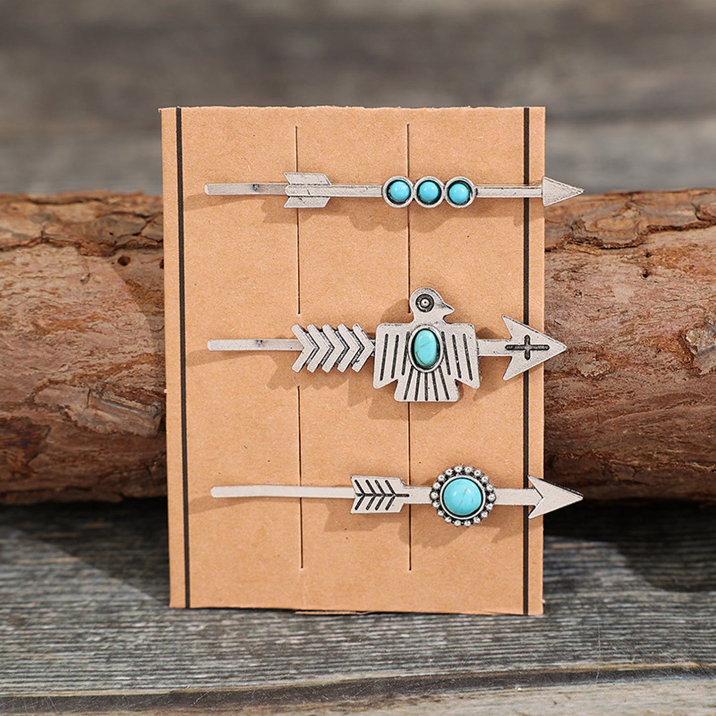 3 PCS/Set Artificial Turquoise Hair Pins - XathletiX