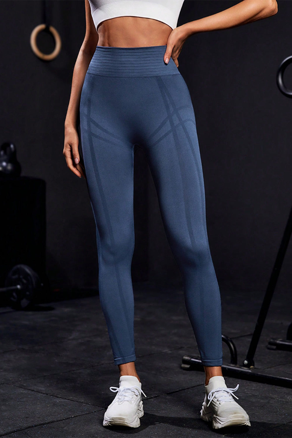 Wide Waistband High Waist Active Leggings - XathletiX