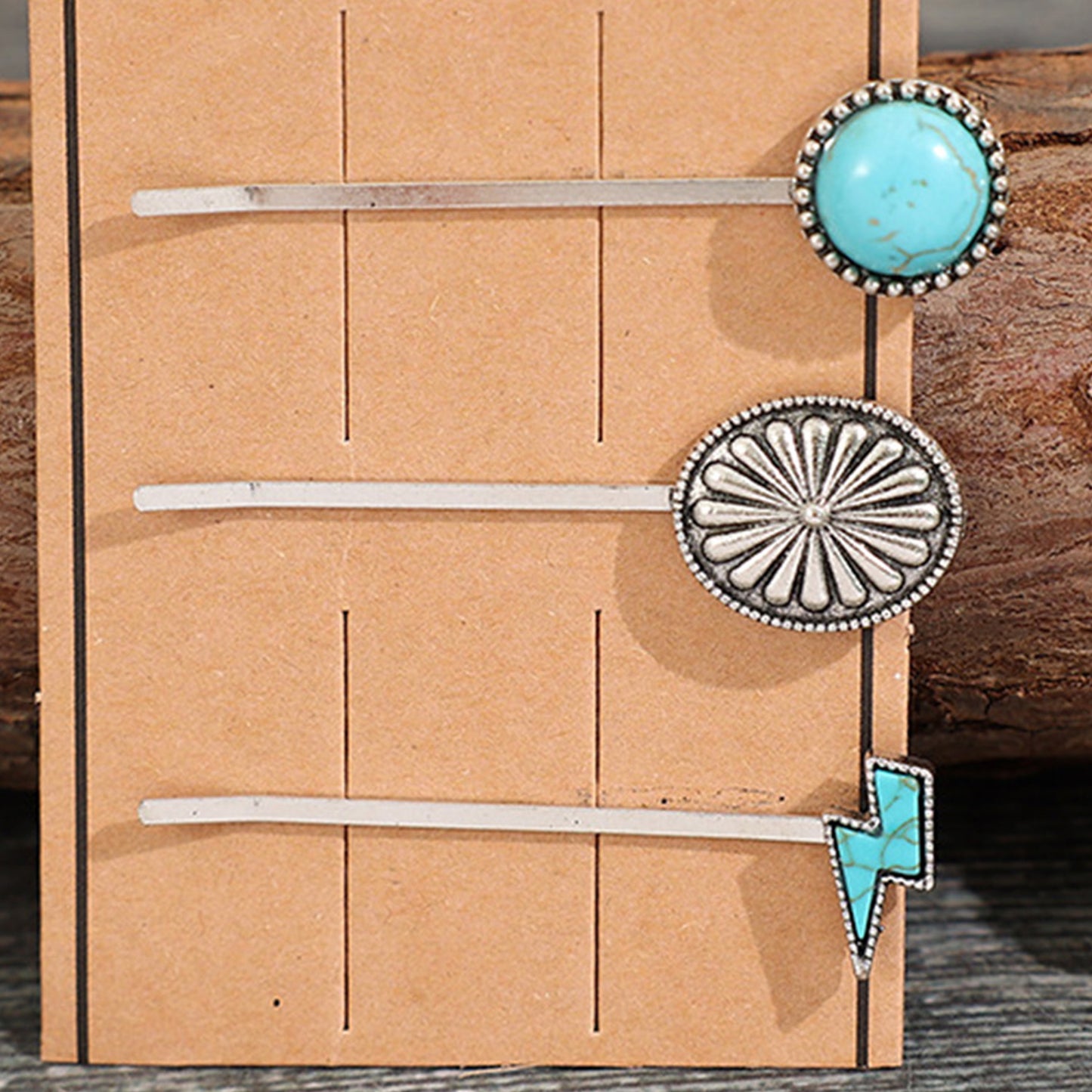 3 PCS/Set Artificial Turquoise Hair Pins - XathletiX