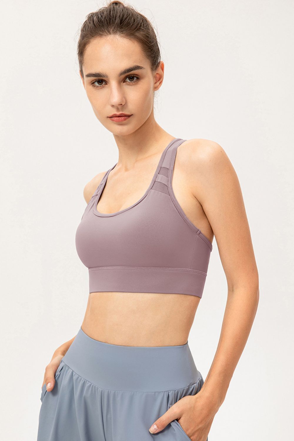 Scoop Neck Long Sports Bra - XathletiX