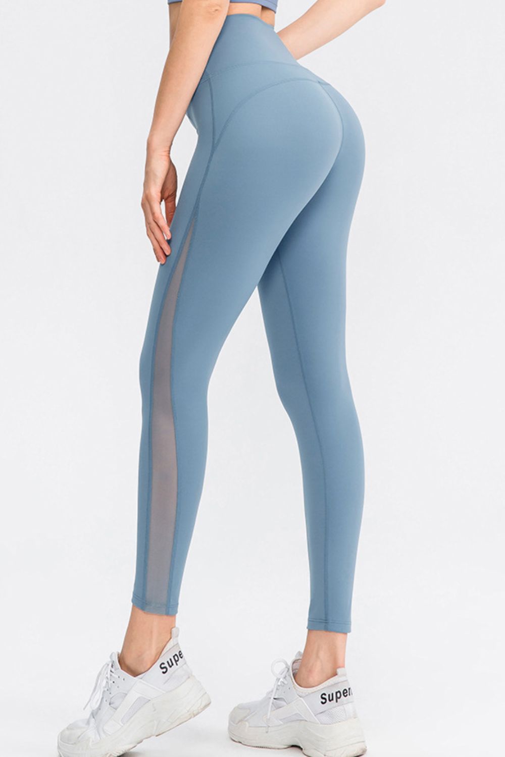Wide Waistband Slim Fit Long Sports Pants - XathletiX
