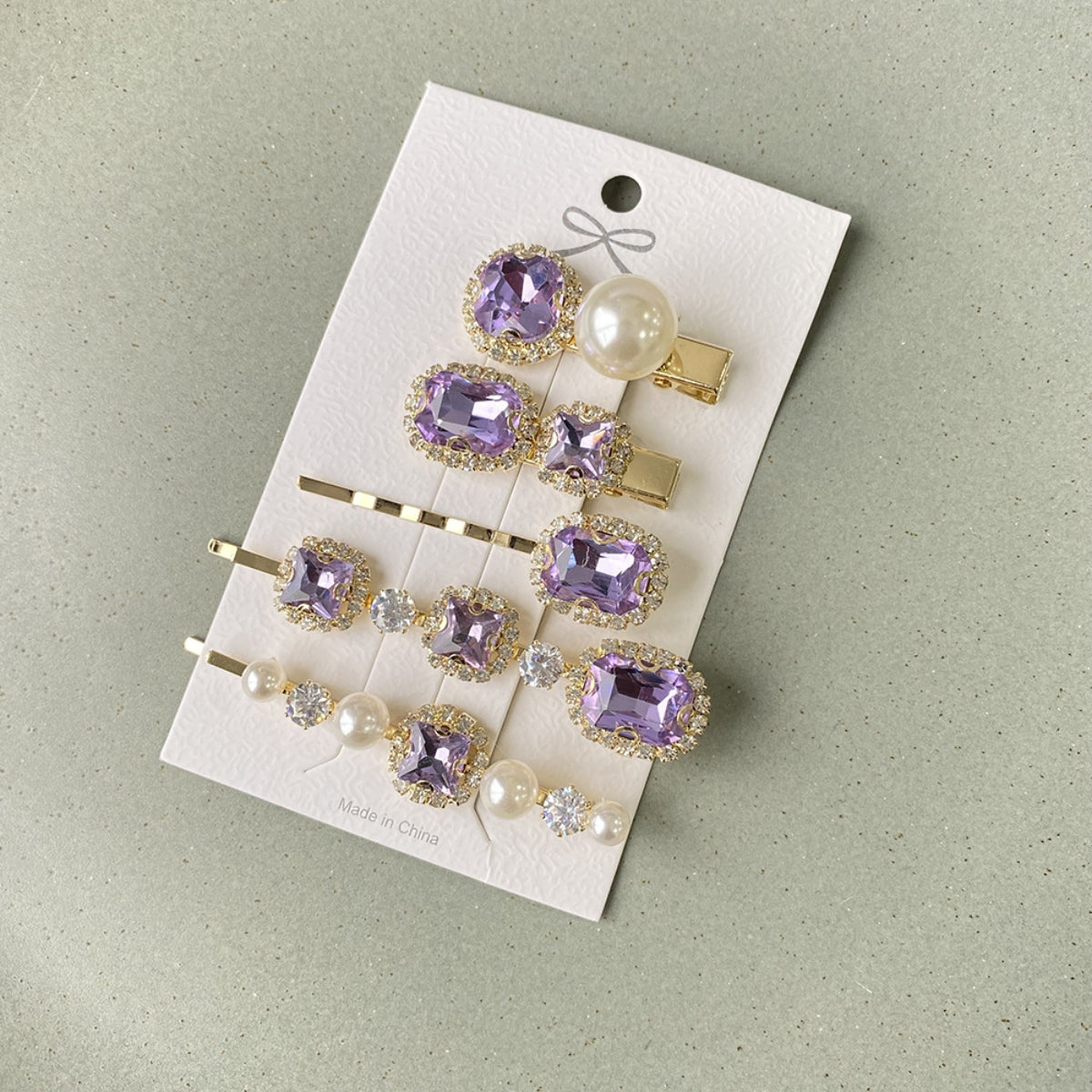 5 PCS/Set Geometric Pearl Hair Clips - XathletiX