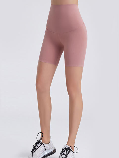Wide Waistband Sports Shorts - XathletiX