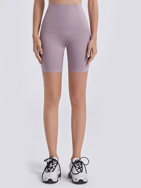 Wide Waistband Sports Shorts - XathletiX