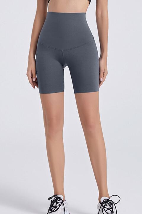 Wide Waistband Sports Shorts - XathletiX