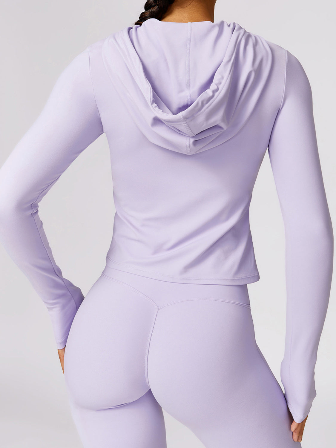 Drawstring Long Sleeve Hooded Active T-Shirt - XathletiX