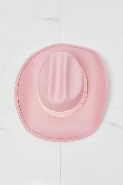 Fame Western Cutie Cowboy Hat in Pink - XathletiX