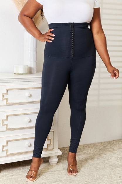 Heimish Full Size Waist Trainer Corset Leggings - XathletiX