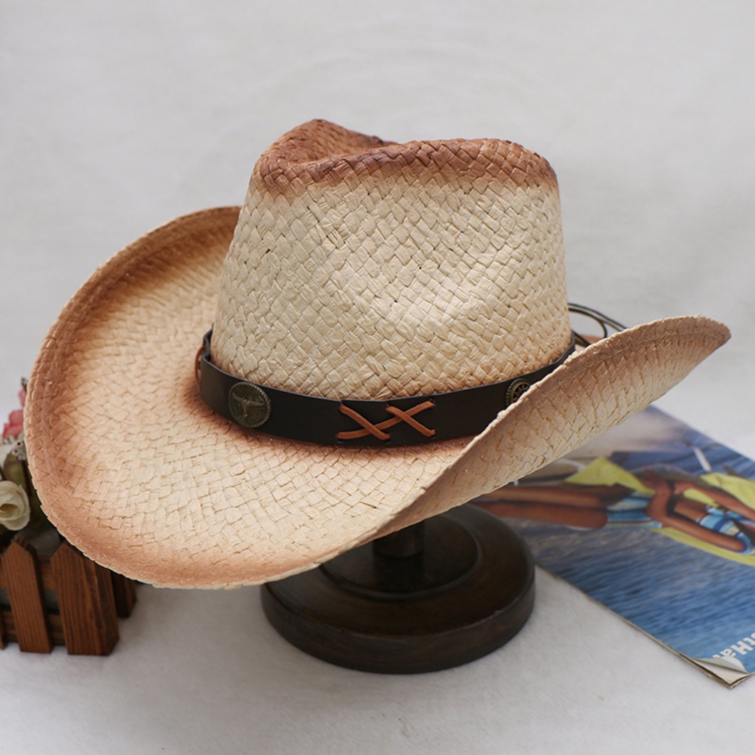 Papyrus Wide Brim Cowboy Hat - XathletiX