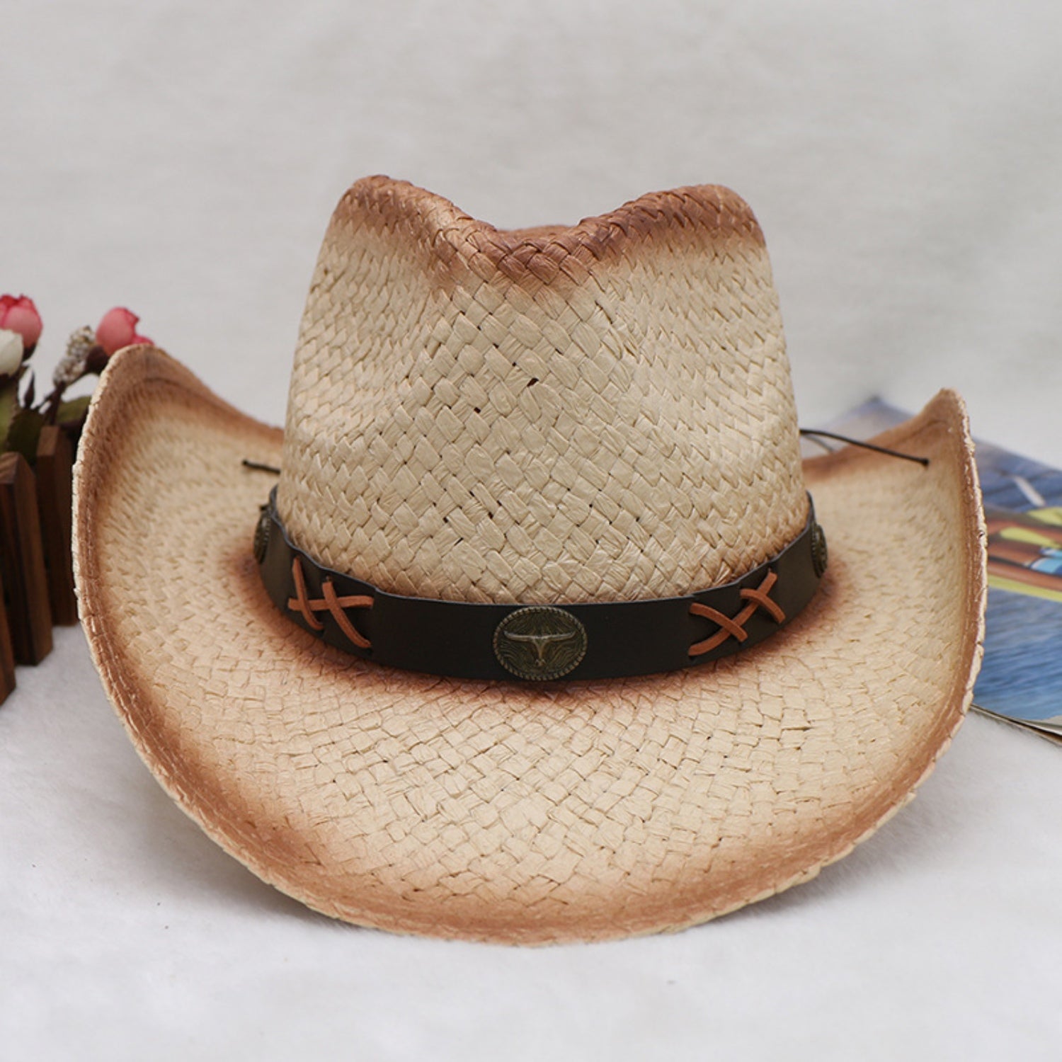 Papyrus Wide Brim Cowboy Hat - XathletiX