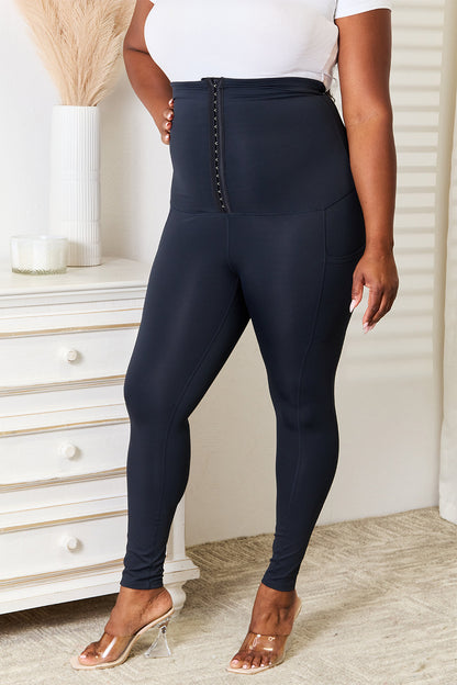 Heimish Full Size Waist Trainer Corset Leggings - XathletiX