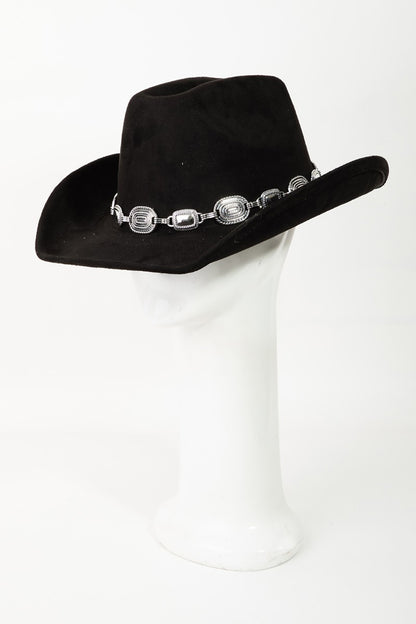 Fame Metal Trim Cowboy Hat - XathletiX